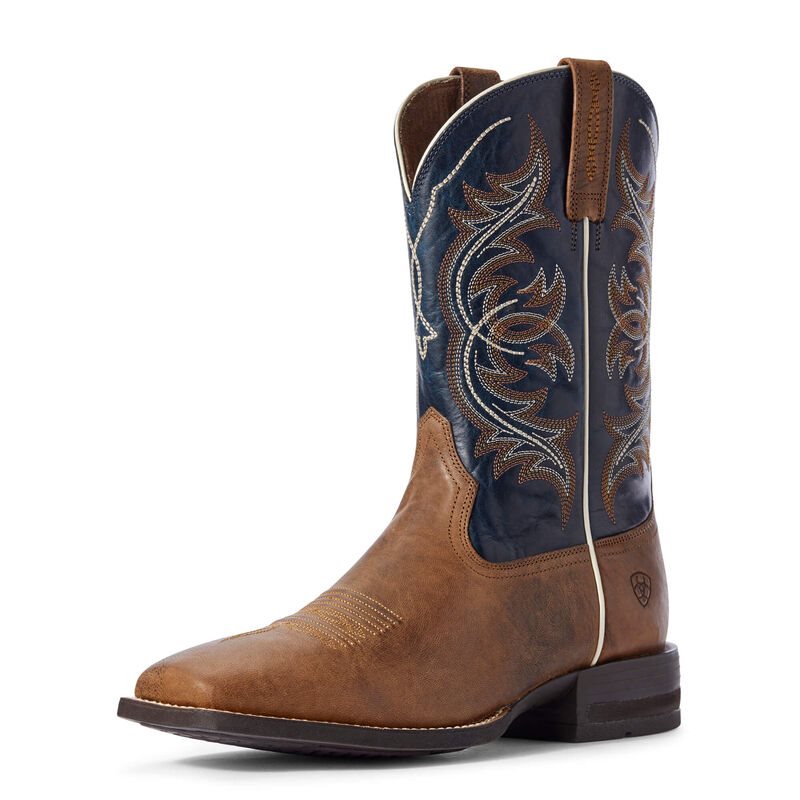 Ariat Holder Kahverengi / Lacivert Western Csizma Erkek (31078-131)